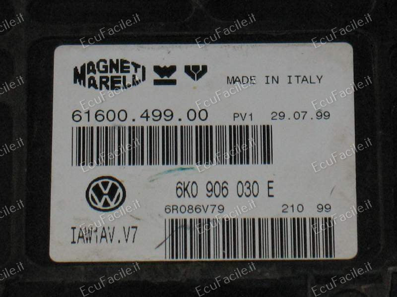 Centralina Motore ECU Seat Ibiza 1.6 8V – Magneti Marelli IAW1AV.V7 / 6K0906030E / 6160049900