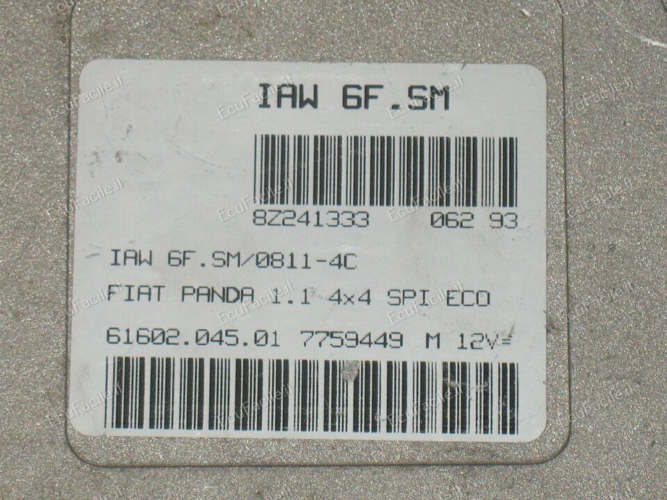 FIAT PANDA 1.1 IAW 6F.SM 61602.045.01 6160204501 IAW6FSM/0811-4C