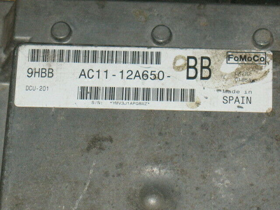 ECU CENTRALINA MOTORE FORD TRANSIT 2.2 9HBB AC11-12A650-BB AC1112A650BB DCU-201 FOMOCO NUMERO 0K282 0185A