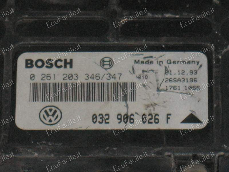 Centralina Motore ECU Seat Ibiza / Toledo 1.6 – Bosch 0261203346 / 0261203347 / 032906026F