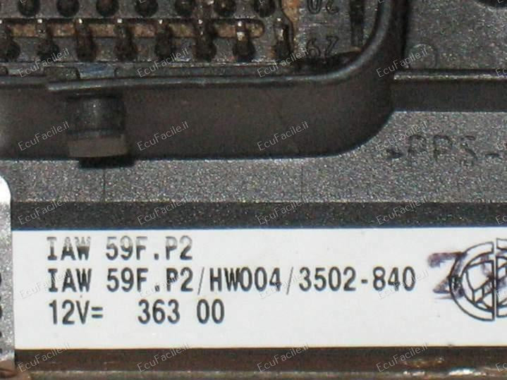 Ecu Iaw59f P2 Fiat Panda 59F IAW 59F.P2 / HW004 71721918 pronta