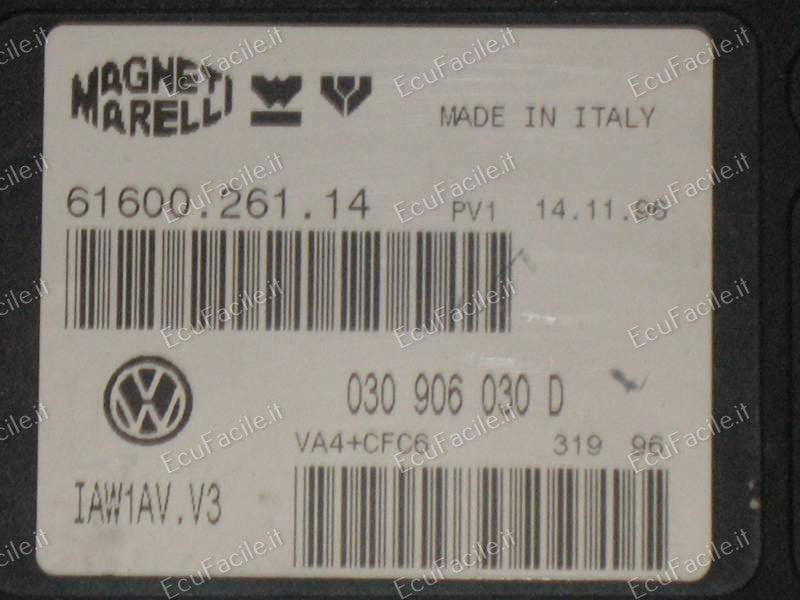 Centralina Motore ECU Volkswagen Polo 1.4 AFH – Magneti Marelli IAW1AV.V3 / 030906030D / 6160026114