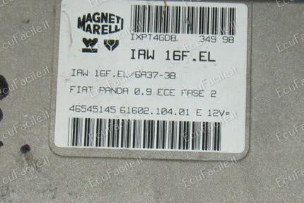 ECU Centralina marelli iaw 16f-EL fiat panda 900 46475176 Vergine