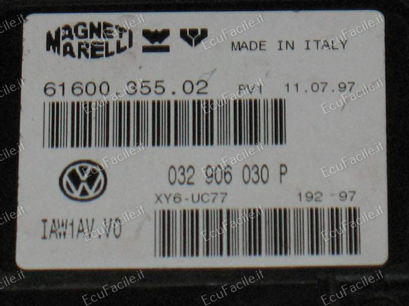 Centralina Motore ECU Volkswagen Polo 1.6 – Magneti Marelli IAW1AV.V0 / 032906030P / 6160035502