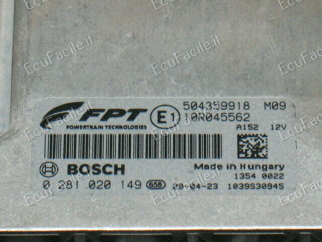 ECU IVECO DAILY 3.0 0281020149 504359918 EDC17CP52