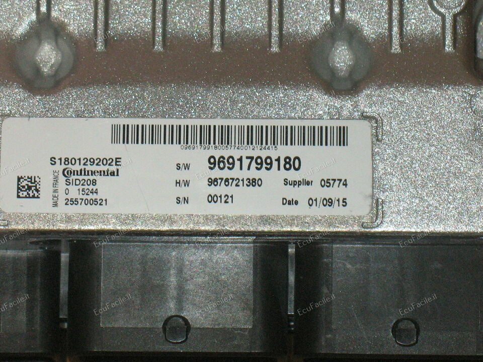 ECU CITROEN Jumper 2015 SID208 S180129202E 9691799180 dump 9679182280