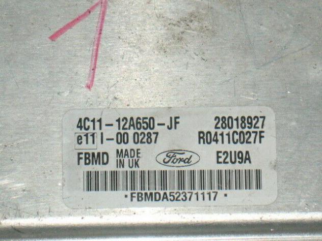 ECU FORD TRANSIT 2.4 4c11-12a650-jf 28018927 R0411C027F E2U9A