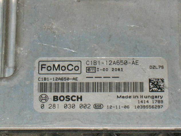 FORD FIESTA MK9 ECU FoMoCo 0281030002 C1B1-12A650-AA EDC 17C10-5.21