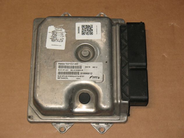 51896812 8F2.B1 ECU FIAT PANDA 4X4 75HP 4WD 51896812 MJD 8F2.B1 HW00A