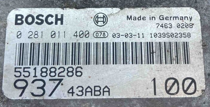CENTRALINA MOTORE ALFA ROMEO 147 Serie (937_) 0281011400 Benzina EDC15C7-2.3