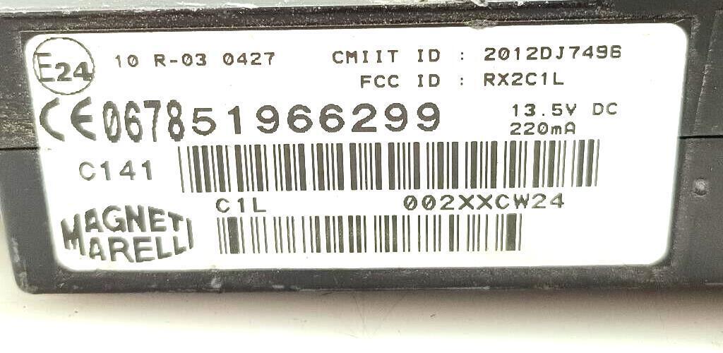 51966299 CENTRALINA COMFORT BLUE&ME Abarth 500 LANCIA YPSILON 1.2 G 51KW 5M 5P