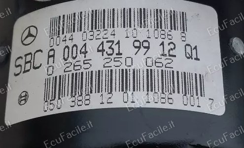 MERCEDES CLASSE E W211 SL R230 POMPA ABS SBC A0044319912 Q1 0044319912