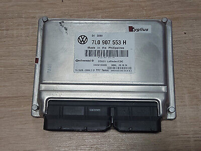 7L0907553H OEM AUDI VW SEAT SKODA. 04-07 TOUAREG CAYENNE AIR RIDE CONTROL MODULE SUSPENSION 7L0907553H
