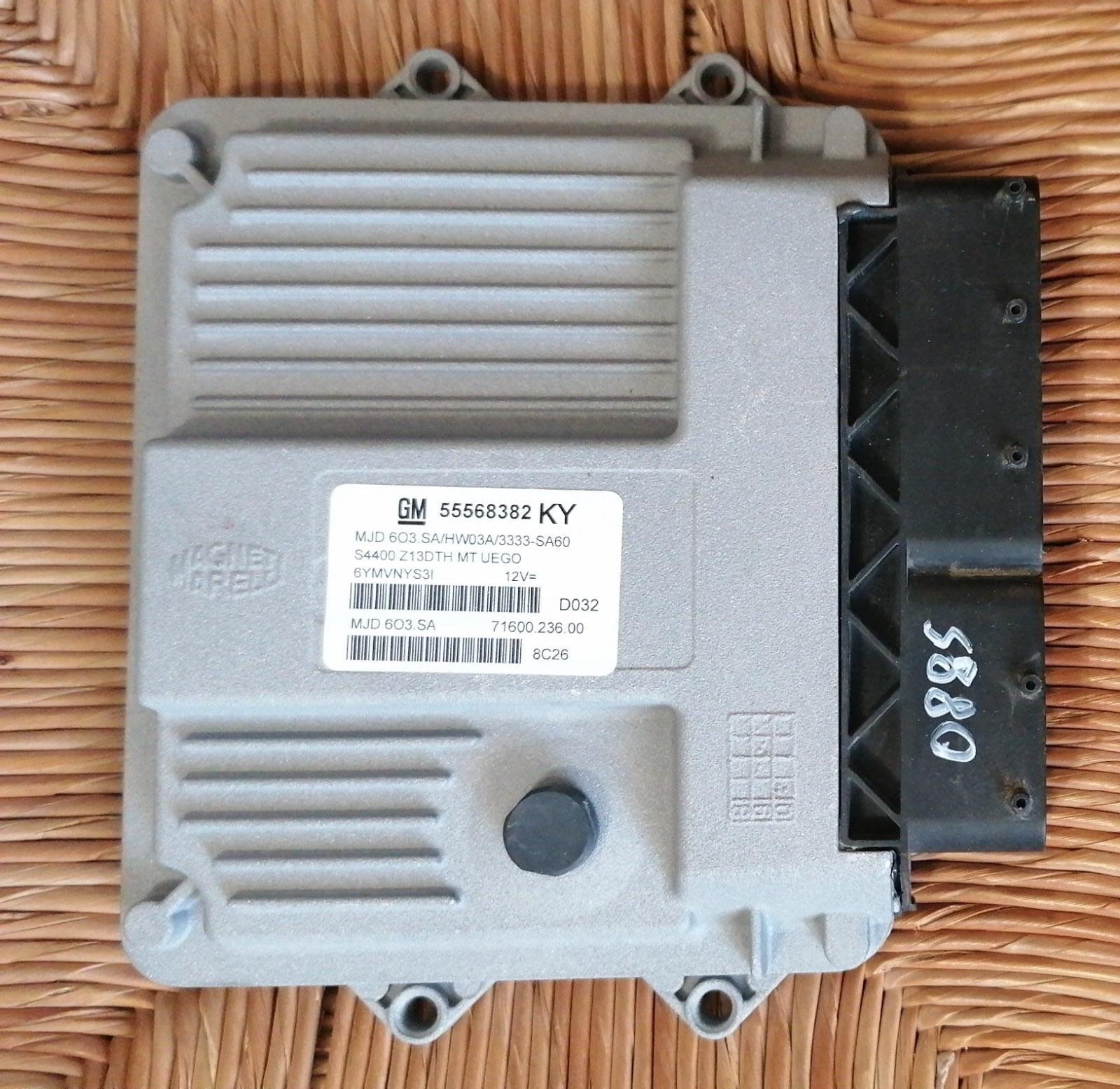 ECU CENTRALINA OPEL CORSA D 1.3 55568382 KY HW03A MJD 603.SA