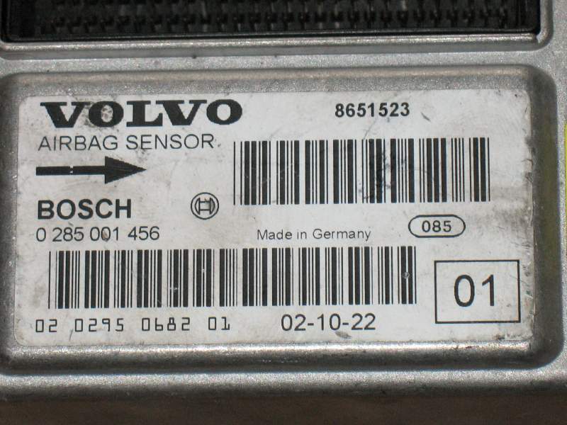 AIRBAG VOLVO S60 V70 S80 2003 BOSCH 0285001456 8651523