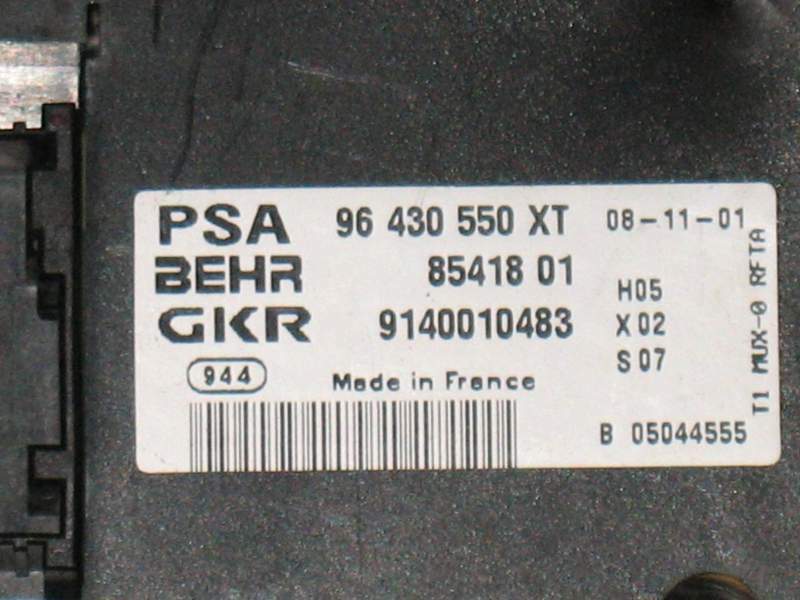 2002 PEUGEOT 206 1.6 pannello controllo - 96430550 XT