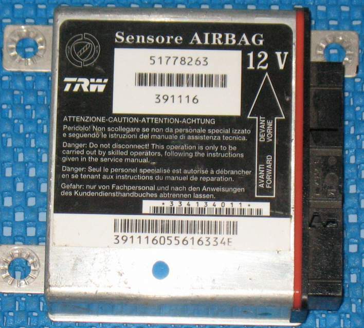 ECU AIRBAG TRW 51778263 FIAT Panda VAN serie 2006 1300 391116