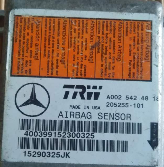 MERCEDES M CLASS W163 ML320 AIRBAG TRW A0025424818 205255101