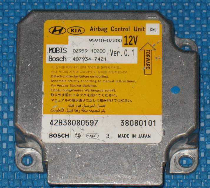 KIA SPORTAGE 05-2009 AIR BAG ECU BOSCH 95910-0Z200 407934-7421