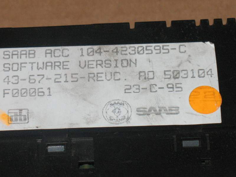 Saab 900 94-98 acc pannello di controllo riscaldatore, 4230595