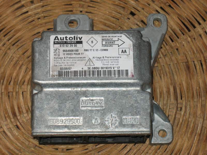 ECU AIRBAG PEUGEOT 308, AUTOLIV 610622900, 9664908180