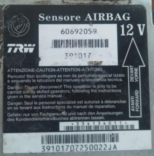 Centralina sensore airbag alfa 159 trw 60692059 391017
