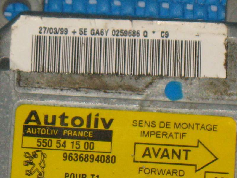 ECU Centralina AIRBAG AUTOLIV PEUGEOT 206 550541500 - 9636894080