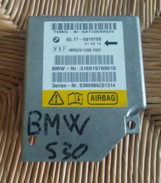 ECU AIRBAG BMW SEIE 5 316919789010 03B0986C01314 6919789