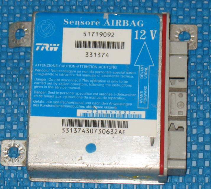 ECU AIRBAG 51719092 TRW 331374 FIAT PUNTO (188) 1999