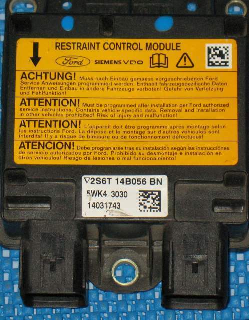 Ecu sensor airbag ford fiesta siemens 5wk43030 2s6t14b056bk