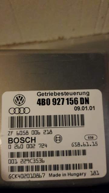 ECU CAMBIO Audi A6 A4 2.5 Bosch 0260002724 4B0927156DN
