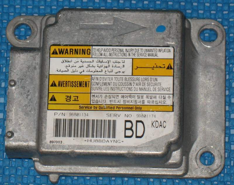 Centralina airbag chevrolet matiz m200 96801134 96801174