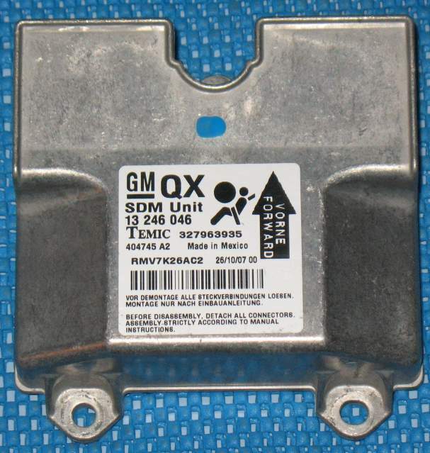 ECU AIRBAG GM 13246046 OPEL ZAFIRA B TEMIC 327963935