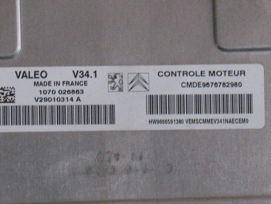 ECU CITROEN C3 1.4 V34.1 CMDE 9676782980 9676782980 HW9666591380