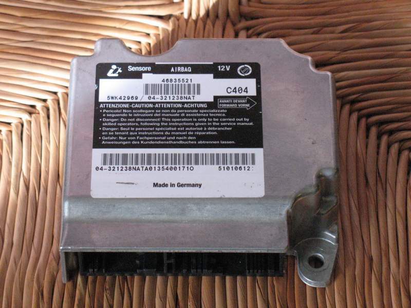 FIAT STILO AIRBAG ECU 5WK42969 C404 04-321238NAT 46835521