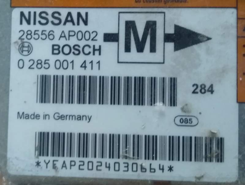 Centralina Airbag Bosch Nissan Micra 28556AP002 0285001411