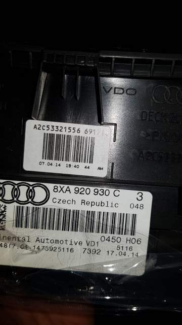 Tachimetro quadro strumenti Audi S1 8X A1 QUATTRO 2.0 8XA920930C