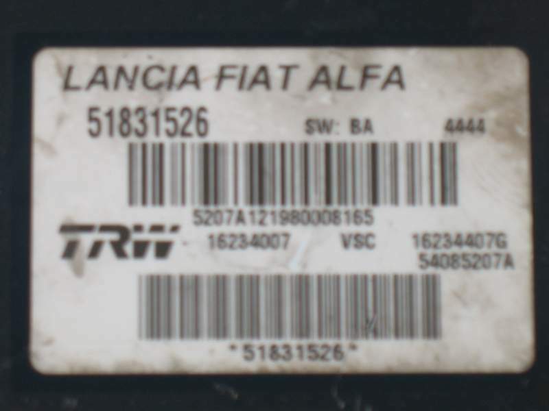 ABS ALFA ROMEO 159 51831526 16234407G 5408527A