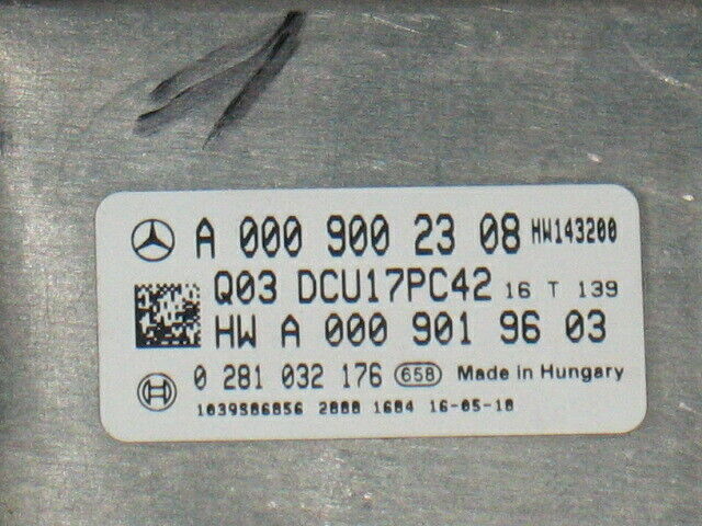 MERCEDES SPRINTER 0281032176 DCU17PC42 A0009002380 A0009002380