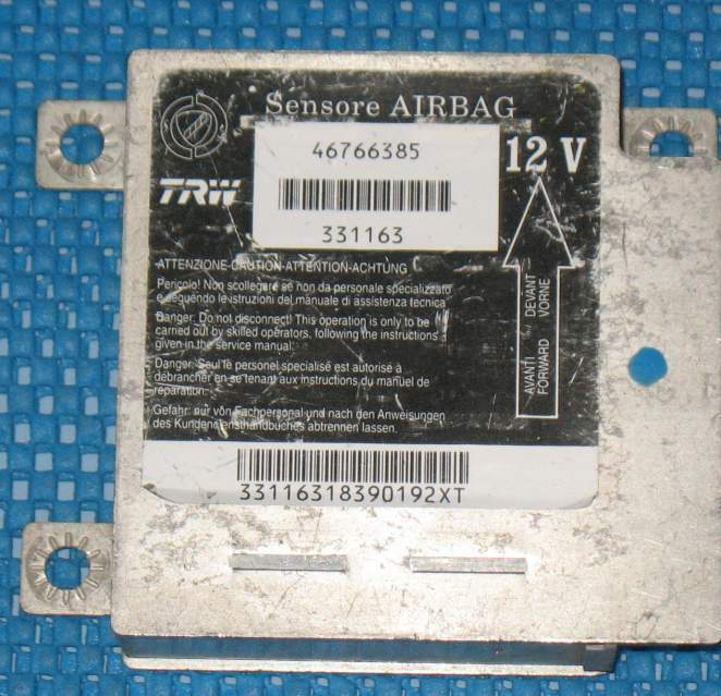 46766385 trw sensore centralina airbag fiat punto 331163 air bag