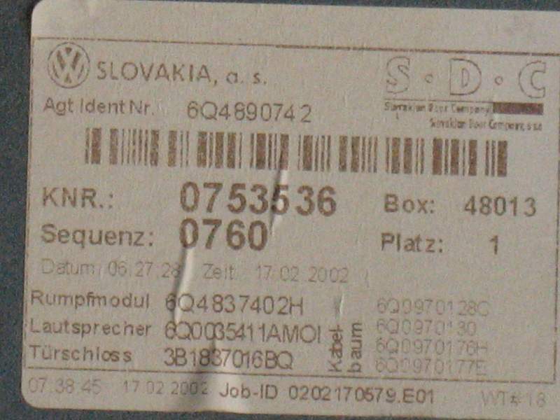 Alzavetro Panello porta polo 03 5p ant DX