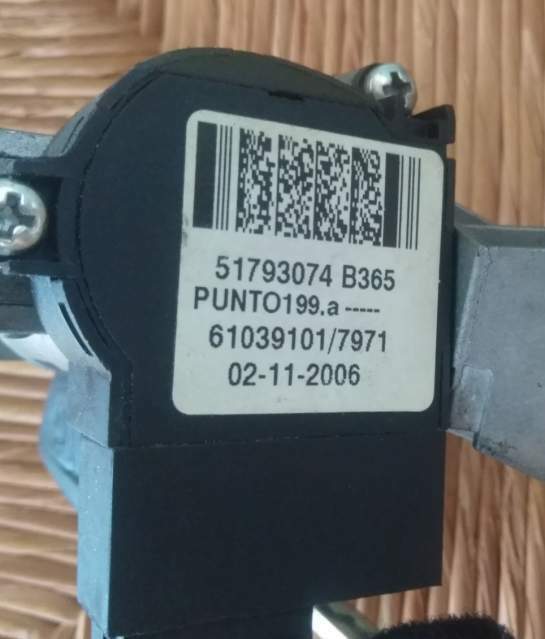 Blocchetto chiave originale fiat g. punto 51793074 b365