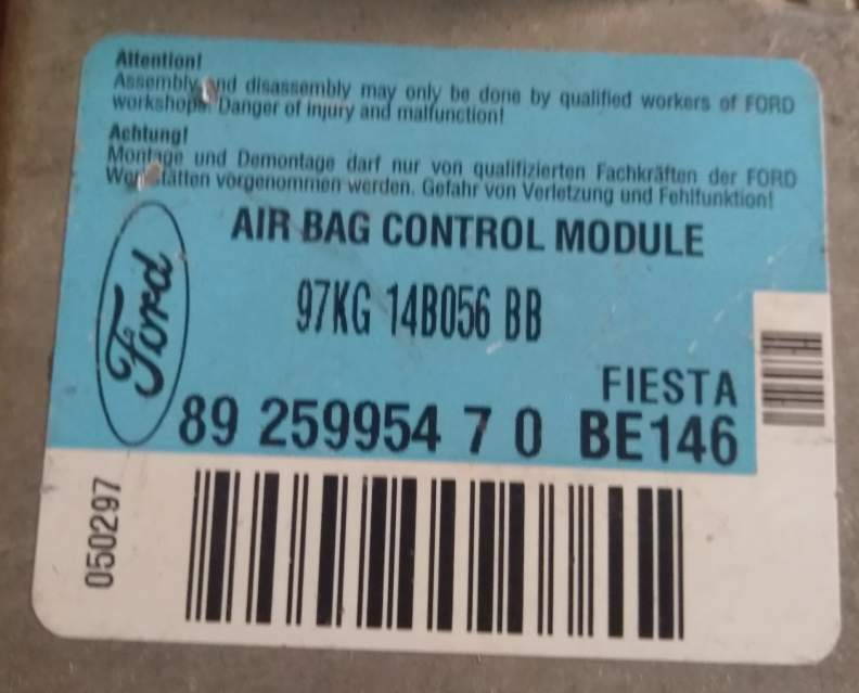 ECU CENTRALINA AIRBAG FORD 97KG14B056BB 8925995470BE146