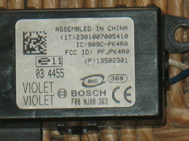 Immobiliser radar opel astra insignia f00hj00363