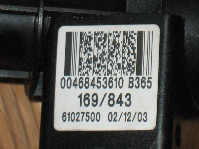 BLOCCHETTO CHIAVE 61027500 TRW 468453610 B365 LANCIA YPSILON 843