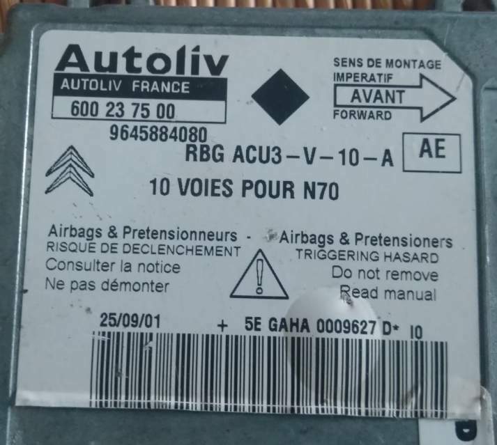 CITROEN XSARA N1 N2 Airbag 9645884080 600237500
