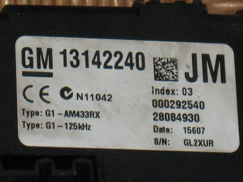 Body computer opel corsa d gm 13142240jm 28084930