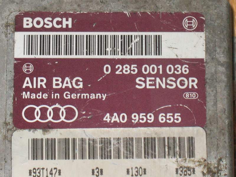 Audi 80 100 C4 AIRBAG CONTROL UNIT 4A0959655 / 0285001036