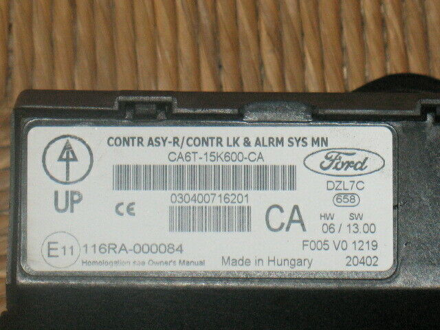 BODY COMPUTER FORD FIESTA 1.4 BZ CA6T-15K600-CA 030400716201
