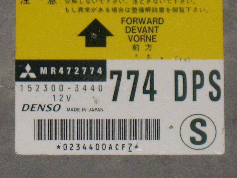 ECU Airbag DENSO 152300-3440 MITSUBISHI MR472774 DPS